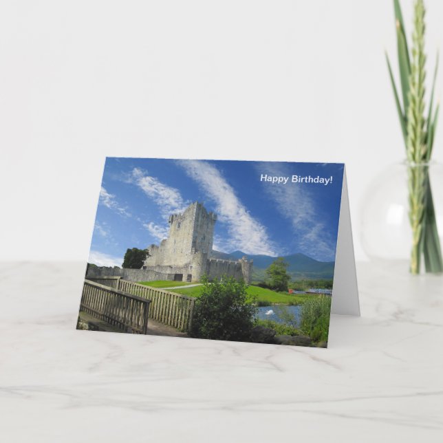 Image irlandaise pour carte de voeux d'anniversair (Devant)