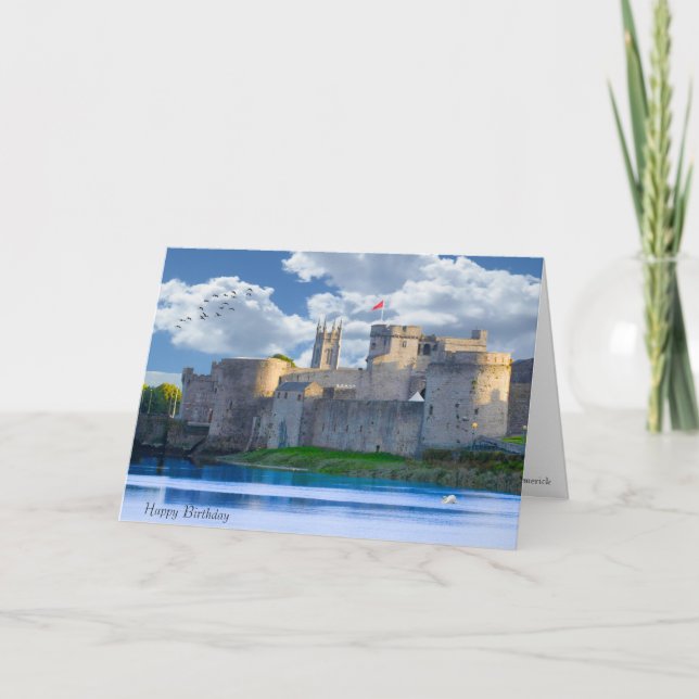 Image irlandaise pour carte de voeux d'anniversair (Devant)