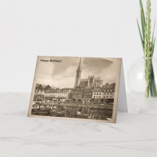 Image irlandaise pour carte de voeux d'anniversair (Devant)