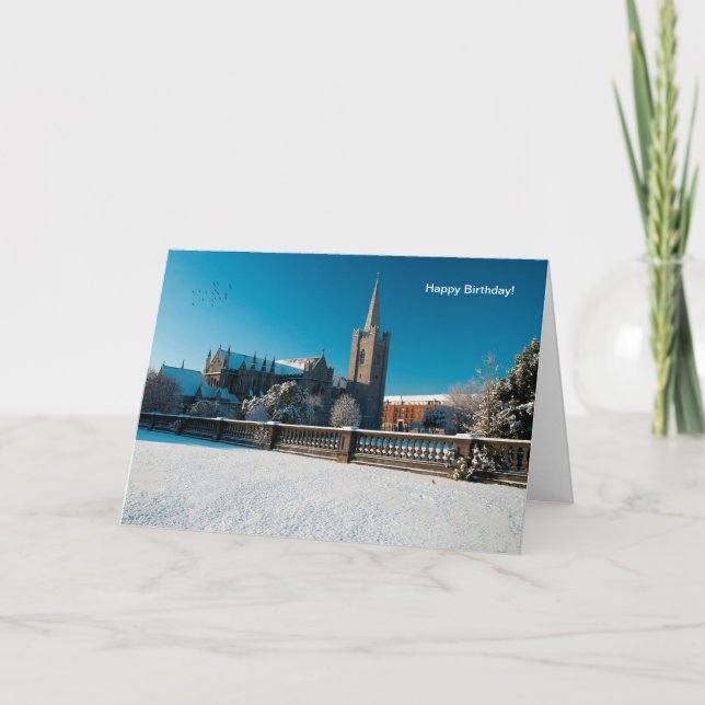 Image irlandaise pour carte de voeux d'anniversair (Devant)