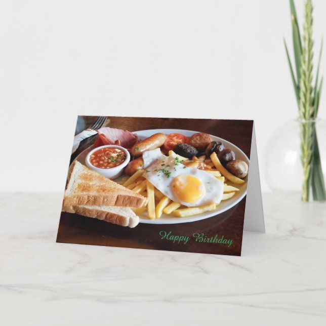 Image irlandaise pour carte de voeux d'anniversair (Devant)