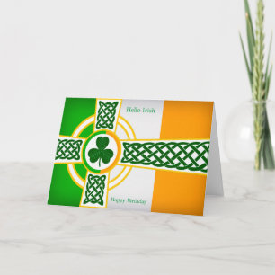 Image irlandaise pour carte de voeux d'anniversair