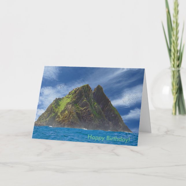 Image irlandaise pour carte de voeux d'anniversair (Devant)