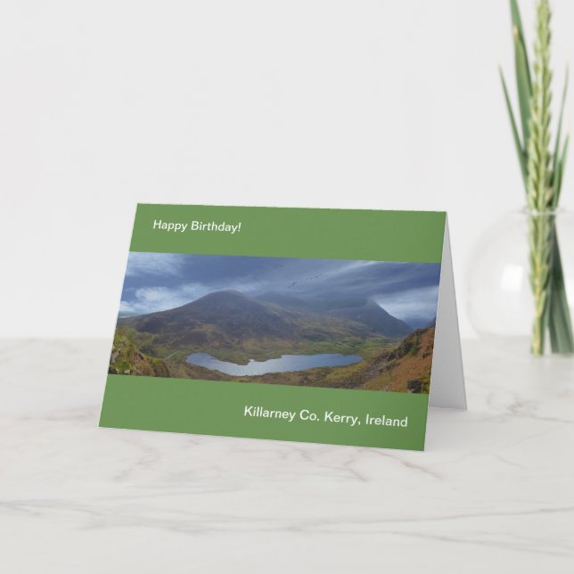 Image irlandaise pour carte de voeux d'anniversair (Devant)