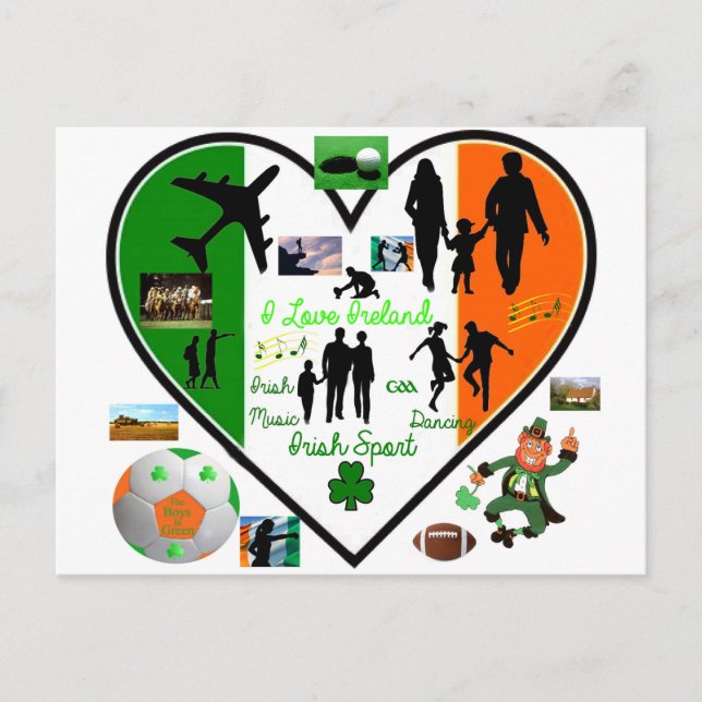 Image irlandaise pour carte postale (Devant)