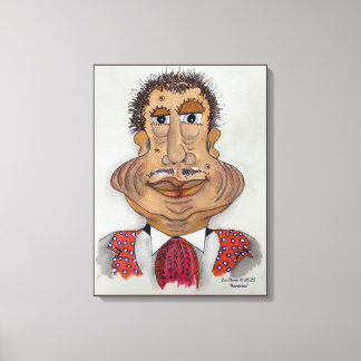 Image murale de la toile de visage fantasque céléb