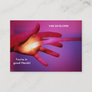 Image optique fibre optique pour carte de visite