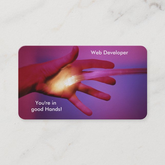 Image optique fibre optique pour carte de visite (Devant)