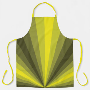 Image optique Jaune Tout-En-Dessus Imprimé Tablier