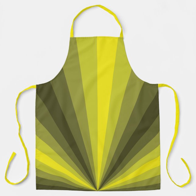 Image optique Jaune Tout-En-Dessus Imprimé Tablier (Recto)