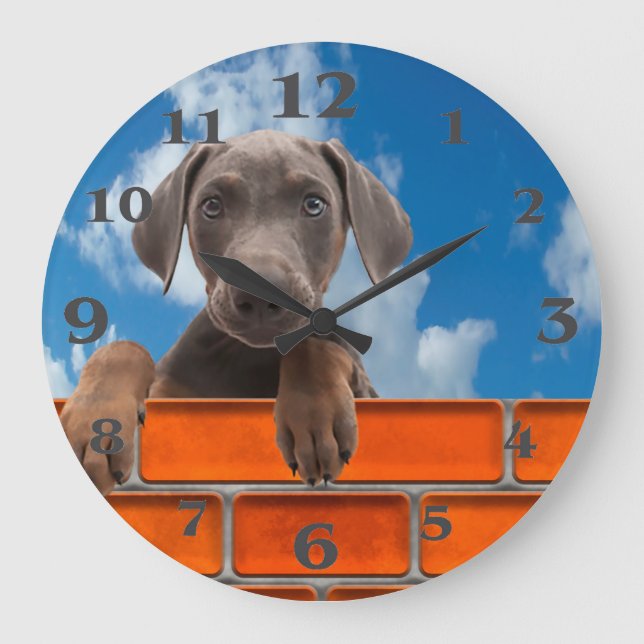 Image pour animaux de compagnie pour horloge ronde (Recto)