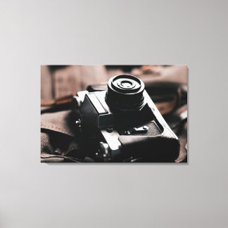 Image rétro d'appareil photo vintage sur toile