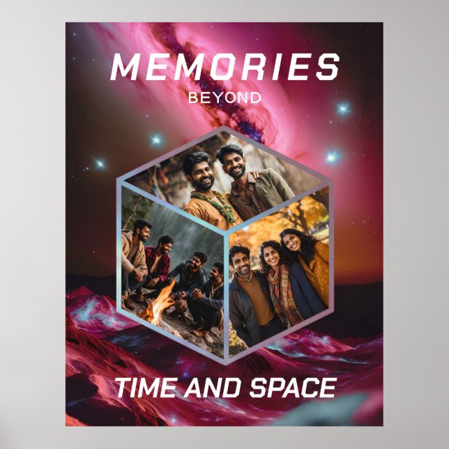 Image spatiale Collage dans une affiche 3D (Devant)