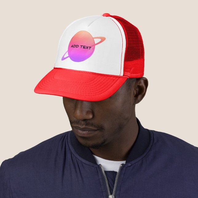 Image Terre Ajouter un nom de texte casquette de b (En situation)