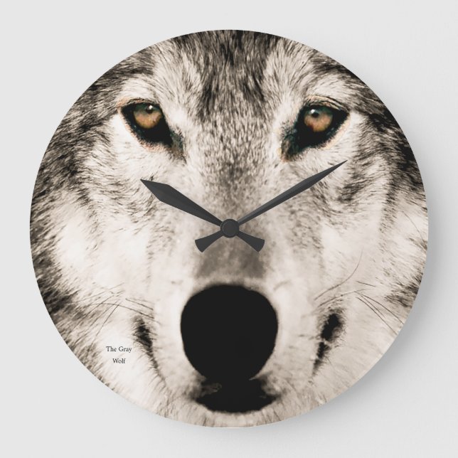 Image Wolf pour horloge murale acrylique (Recto)