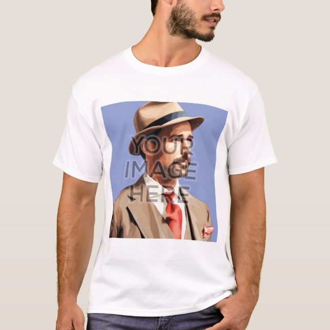 Images Carré T-Shirt personnalisées V1 (Devant)