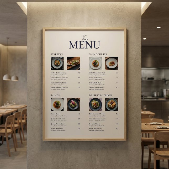 Images de code QR de menu de restaurant minimal cl (Créateur téléchargé)