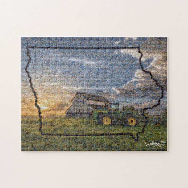 Images de la mosaïque de l'Iowa - Puzzle (Horizontal)