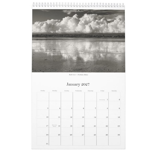 Images du Maine par James O'Reilly : Calendrier (Jan 2027)