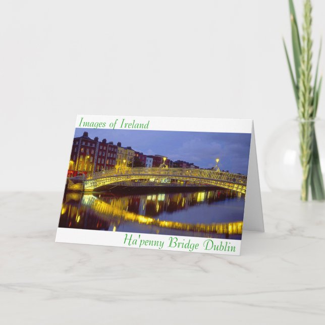 Images irlandaises pour carte de voeux (Devant)