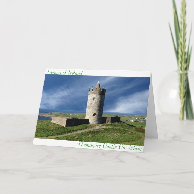 Images irlandaises pour carte de voeux (Devant)