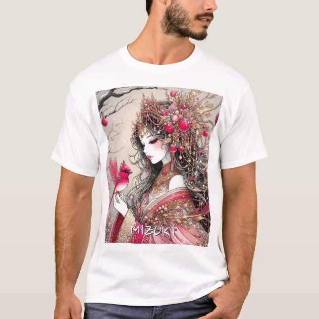 Imaginaire Anime Manga Girl Mizuki Tshirt personna (Devant)