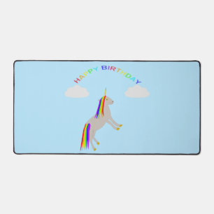 Imaginaire Anniversaire Unicorne arc-en-ciel et nu