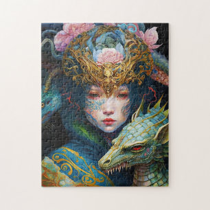 Imaginaire Art Dragon déesse Queen Jigsaw Puzzle