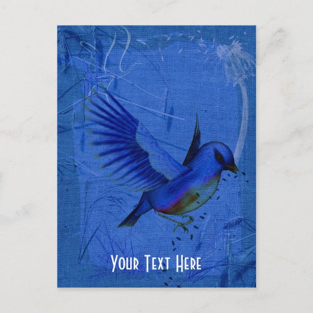Imaginaire Bluebird Nature Carte postale personnal (Devant)