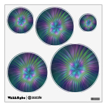 Imaginaire brillant coloré Fleur Abstrait Fractal