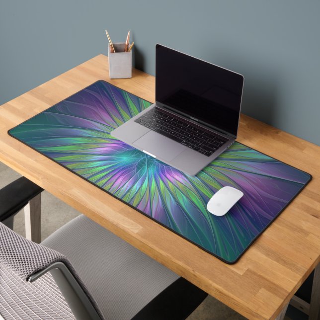 Imaginaire brillant coloré Fleur Abstrait Fractal  (Bureau 2)