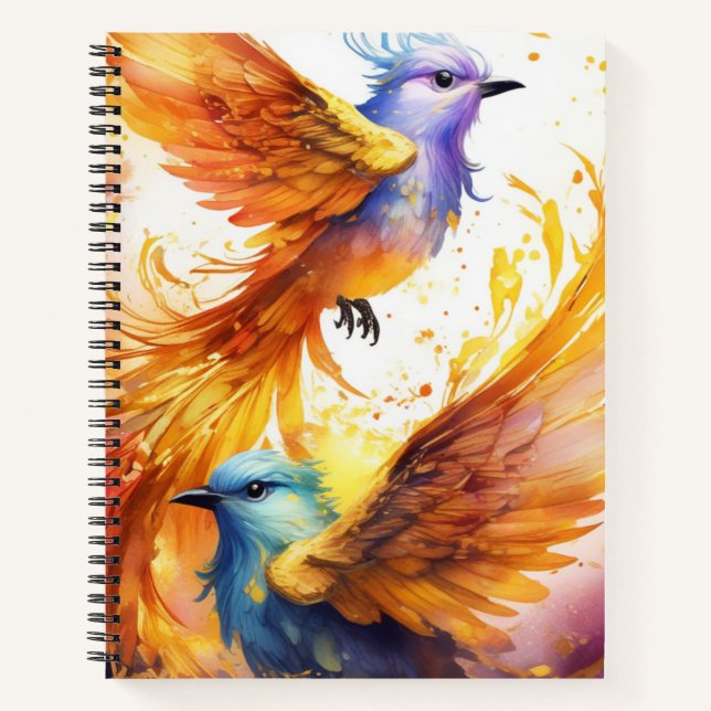 Imaginaire Carnet coloré d'oiseaux (Devant)