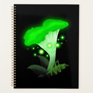 Imaginaire Chanterelle Champignon vert brillant