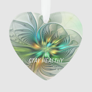 Imaginaire coloré Abstrait Fleur Fractal Texte