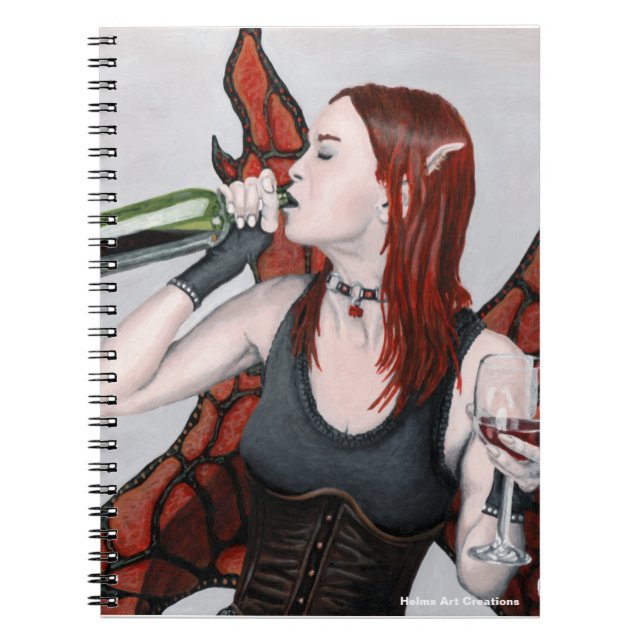 Imaginaire de bouteille de vin fée magique Carnet  (Devant)