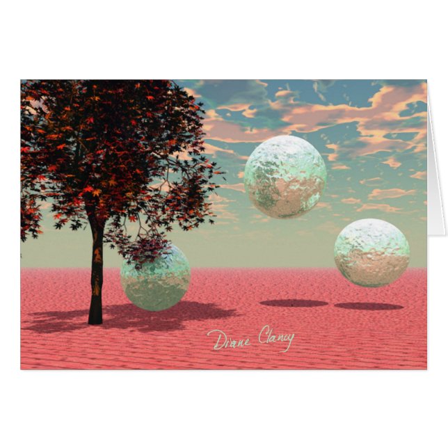 Imaginaire de pêche - Teal et retraite d'abricot (Devant horizontal)
