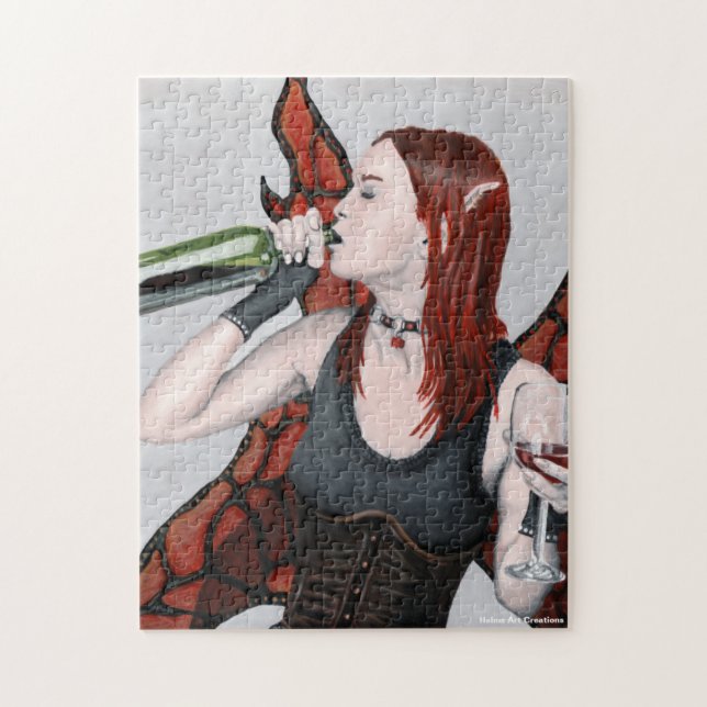 Imaginaire de vin de fée magique Moyenne Puzzle (Vertical)