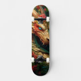 Skateboard Vintage Dragon Slayer – Planche Bois Heroic Fantasy – Années 90 – Occasion