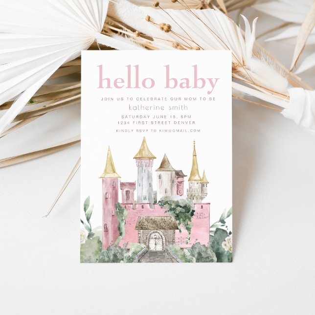 Imaginaire du château de Fairytale Invitation Baby (Créateur téléchargé)