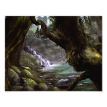 Imaginaire elven photo de la forêt / mur art