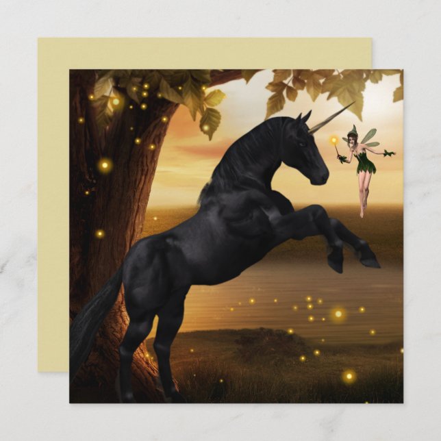 Imaginaire Fairy & Black Unicorn (Devant / Derrière)