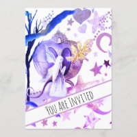 *~* Imaginaire Fairy Sky Moon Invitation Baby show