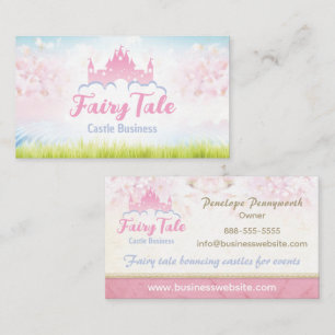 Imaginaire Fairy Tale Castle Carte de visite