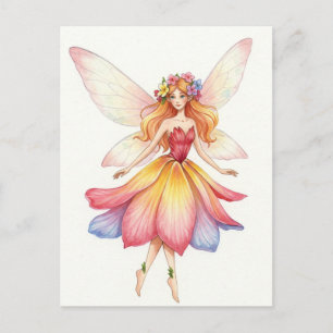 Imaginaire, Fleur Fairy, Elf, Fairy tale Carte pos
