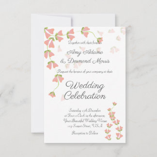 Imaginaire Fleurs Mariage Invitation