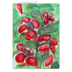 Imaginaire Fleurs rouges