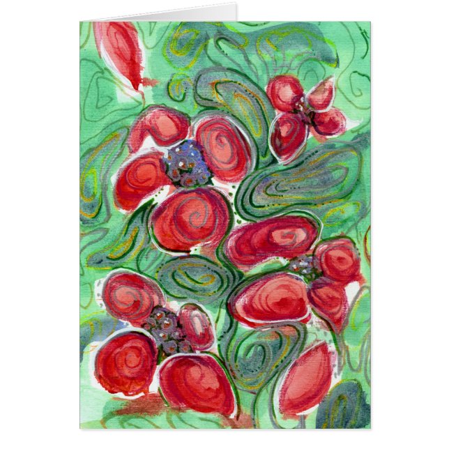 Imaginaire Fleurs rouges (Devant)