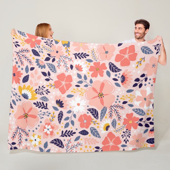 Imaginaire floral 60x80 Couverture polaire (En situation)
