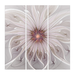 Imaginaire Floral, Abstraite Fleur Pastel Moderne