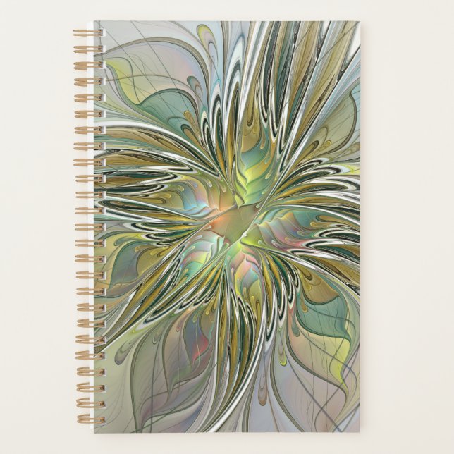 Imaginaire Floral Fleur Art Fractal Moderne Avec O (Devant)
